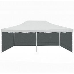 Aga Bočnice k prodejnímu stánku 3x6m Šedá