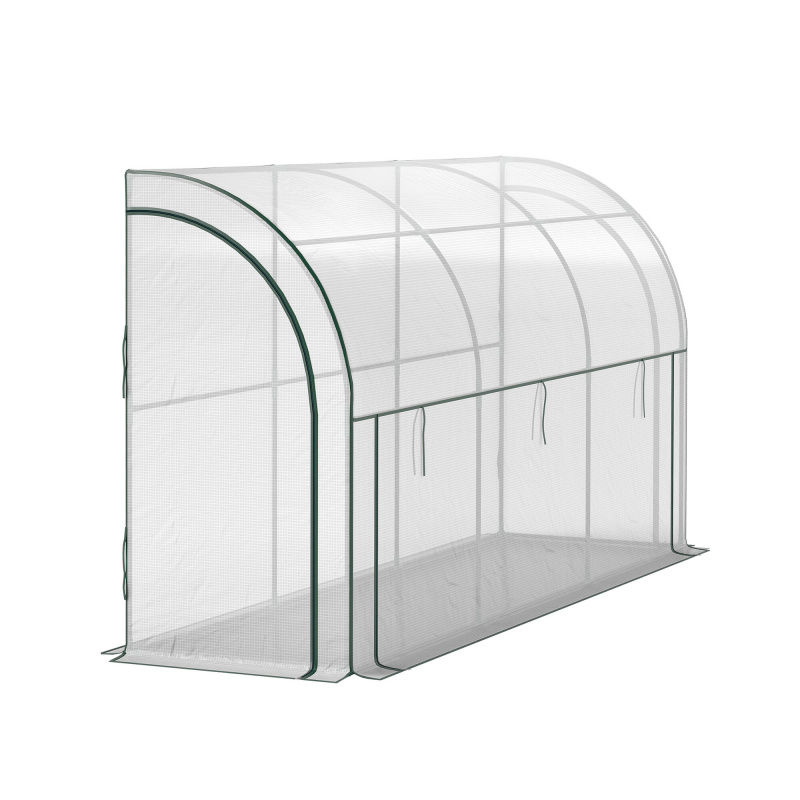 Aga Zahradní fóliovník ke stěně 300x80x157 cm