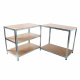 Linder Exclusiv Kovový regál 180x100x60 cm 5 polic