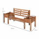 Aga Zahradní lavice s truhlíky 184x59x95 cm