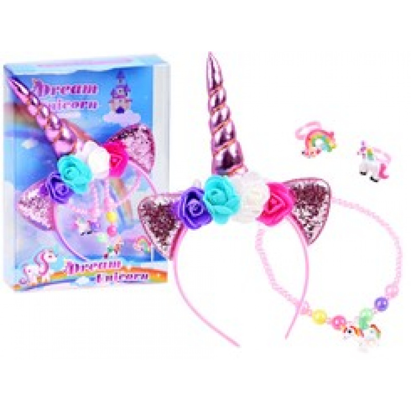 Čelenka Jednorožec s příslušenstvím ZA3794