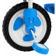 dětské tříkolové kolo Elephant Blue + zvuky + stříška + zábrana + opěrka nohou + rukojeť + ližiny + úložný prostor