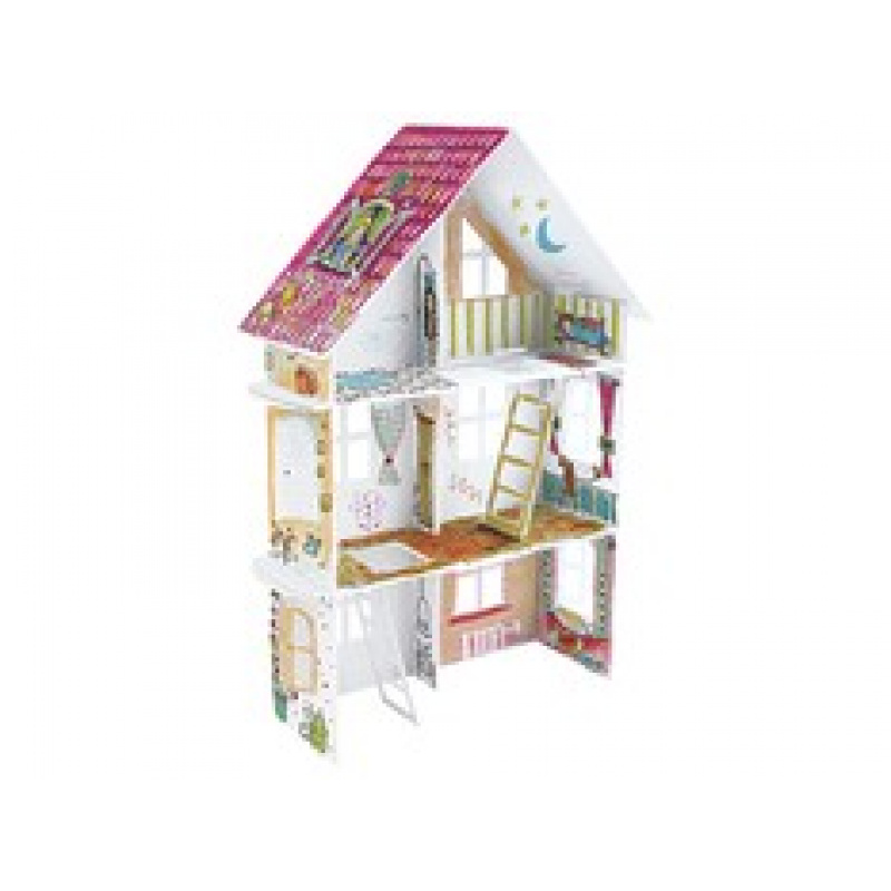 MONUMI 3D Skládací omalovánky XXL Street House Pružina 4+