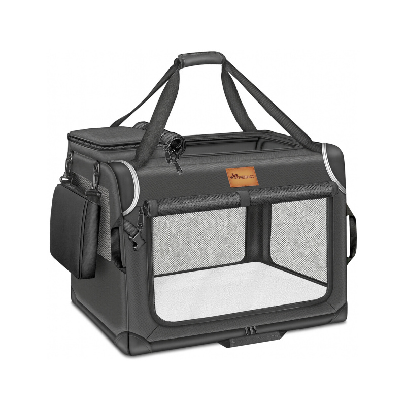 Tresko Přepravka pro psy a kočky 83x58x58 cm Šedá