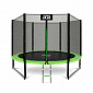 Aga SPORT PRO Trampolína 305 cm Světle zelená + ochranná síť + žebřík