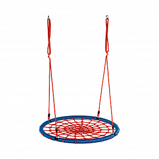 Aga Závěsný houpací kruh 100 cm Modro-červený 6DZ078 - II. JAKOST
