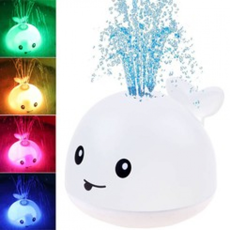 Hračka do vany Velryba svítící fontána ZA3880