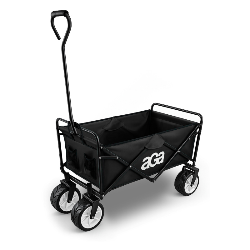Aga Skládací přepravní vozík MR4620 Černý