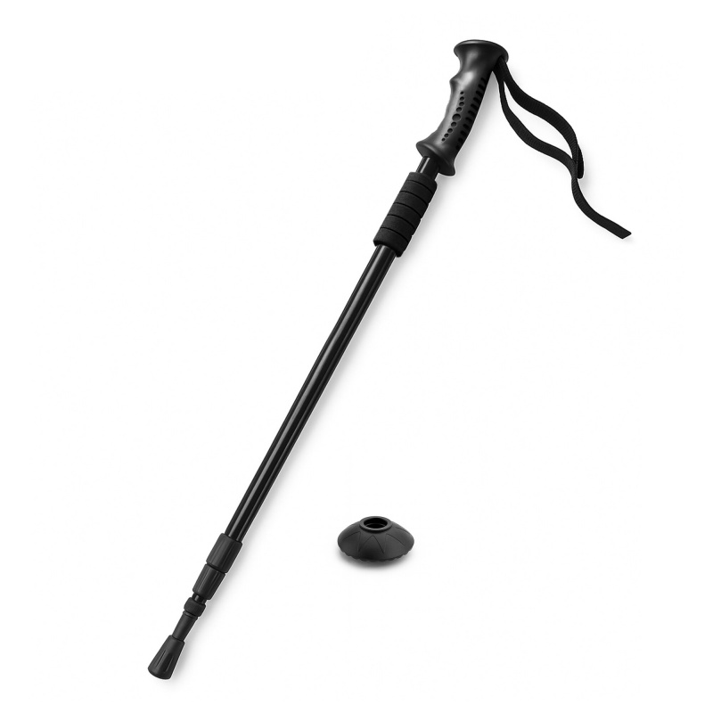 Aga Trekingová hole AntiShock 61–135 cm Černá
