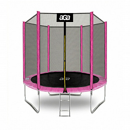 Aga SPORT TOP Trampolína 180 cm Růžová + ochranná síť