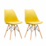 Aga 2x Jídelní židle MR2035 Žlutá Aga 2x Jídelní židle MR2035 Žlutá