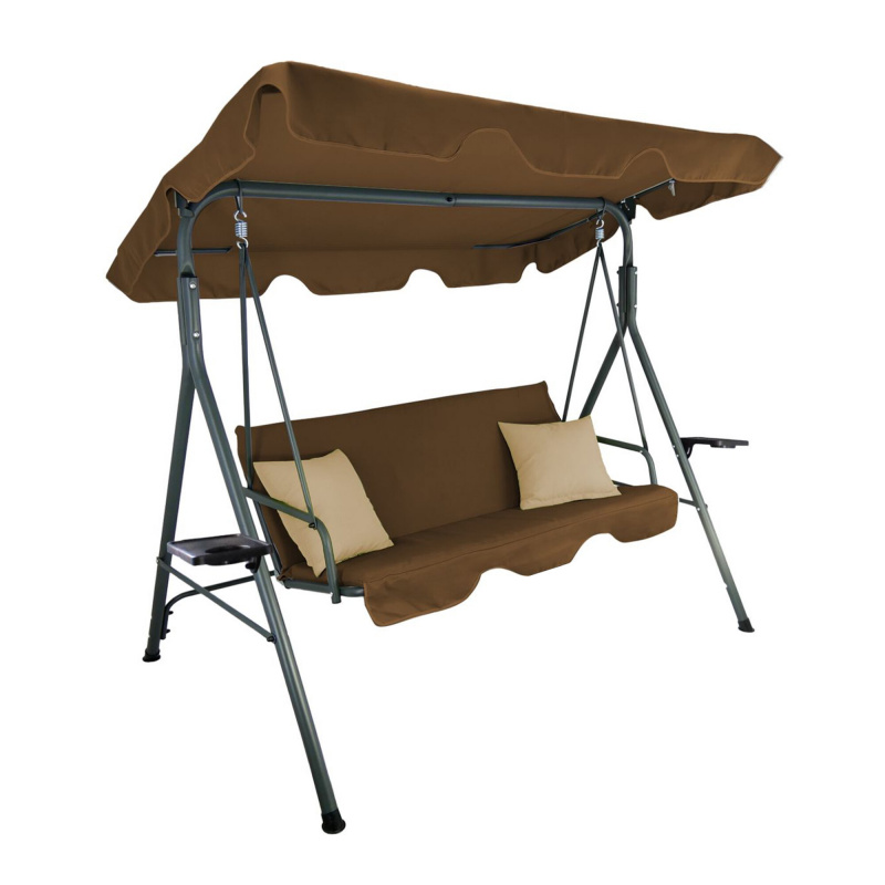 Aga Zahradní houpačka 170x118x153 cm Hnědá