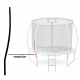 Aga Stojná tyč na trampolínu EXCLUSIVE 180/250/305/366 cm - spodní část