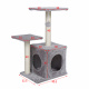 Aga Škrabadlo pro kočky 30x45x70 cm Šedá